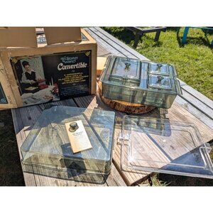 Rare Vintage Tri-State Ware "Convertible" Plastic Serving Set